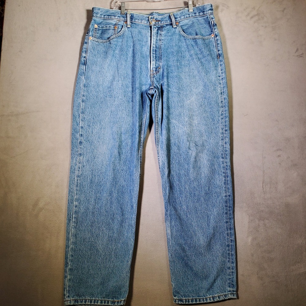 Levi's 550 Relaxed Fit Jeans Men 38x32 Blue Denim Streetwear Skater Y2K Baggy
